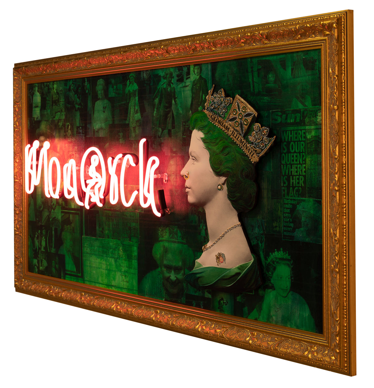 Green Monarch Queen - Pink Neon