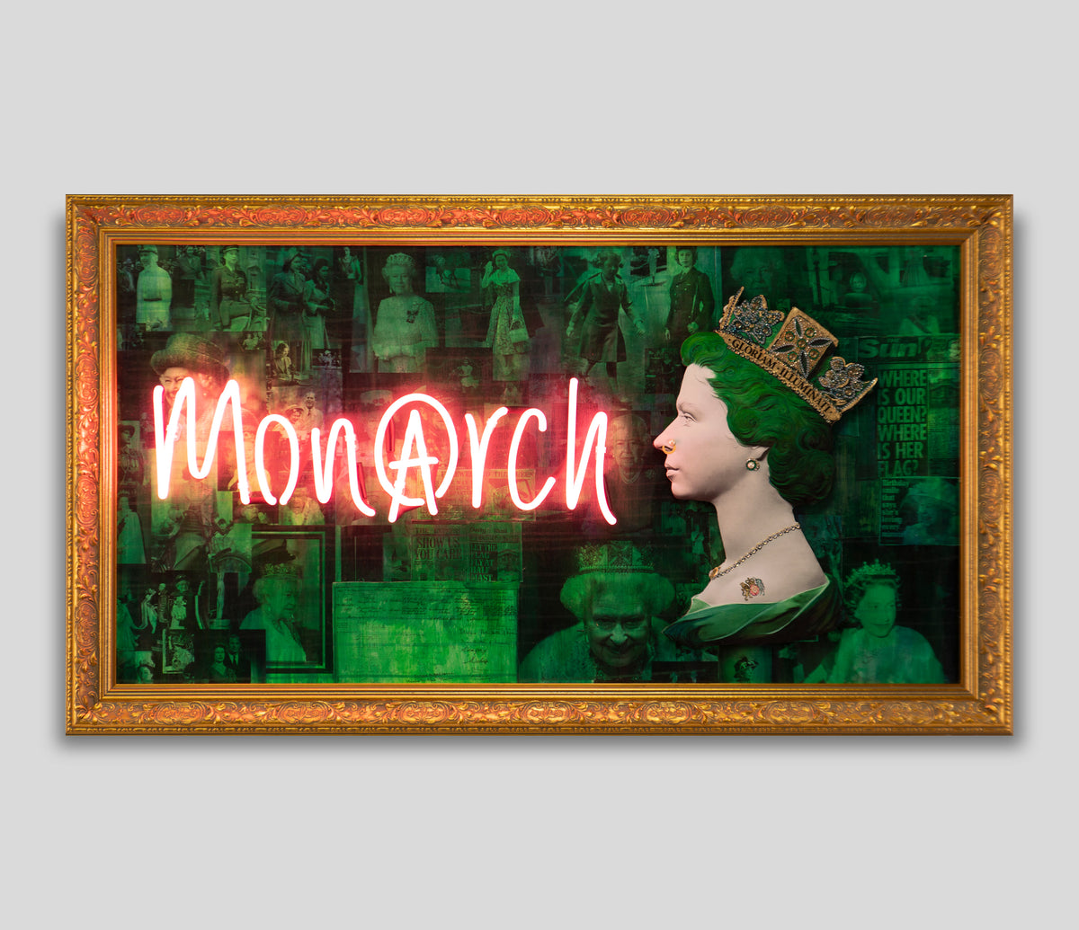 Green Monarch Queen - Pink Neon