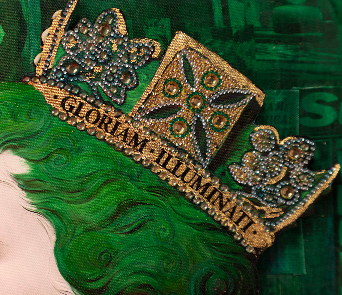 Green Monarch Queen - Pink Neon