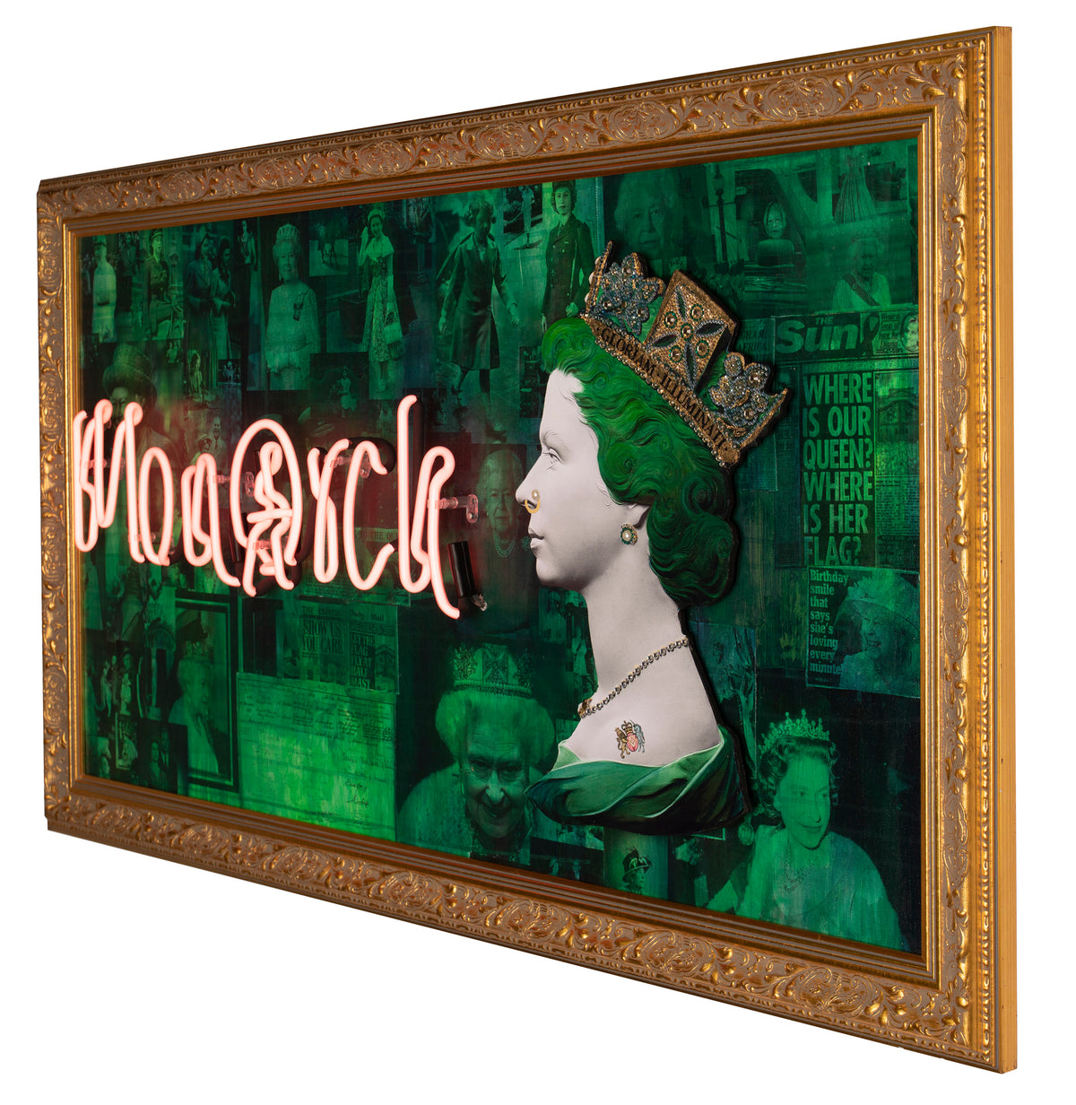 Green Monarch Queen - Pink Neon