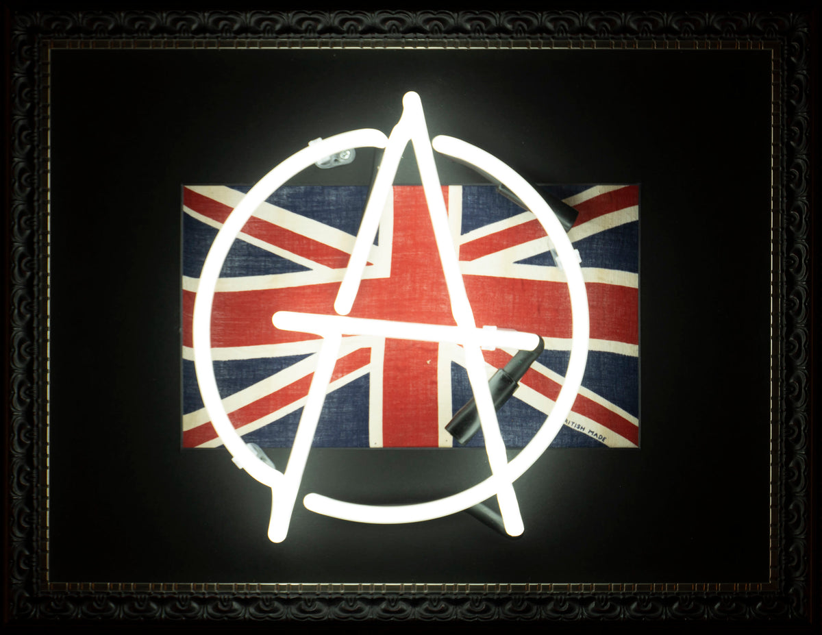 Anarchy A - White Neon
