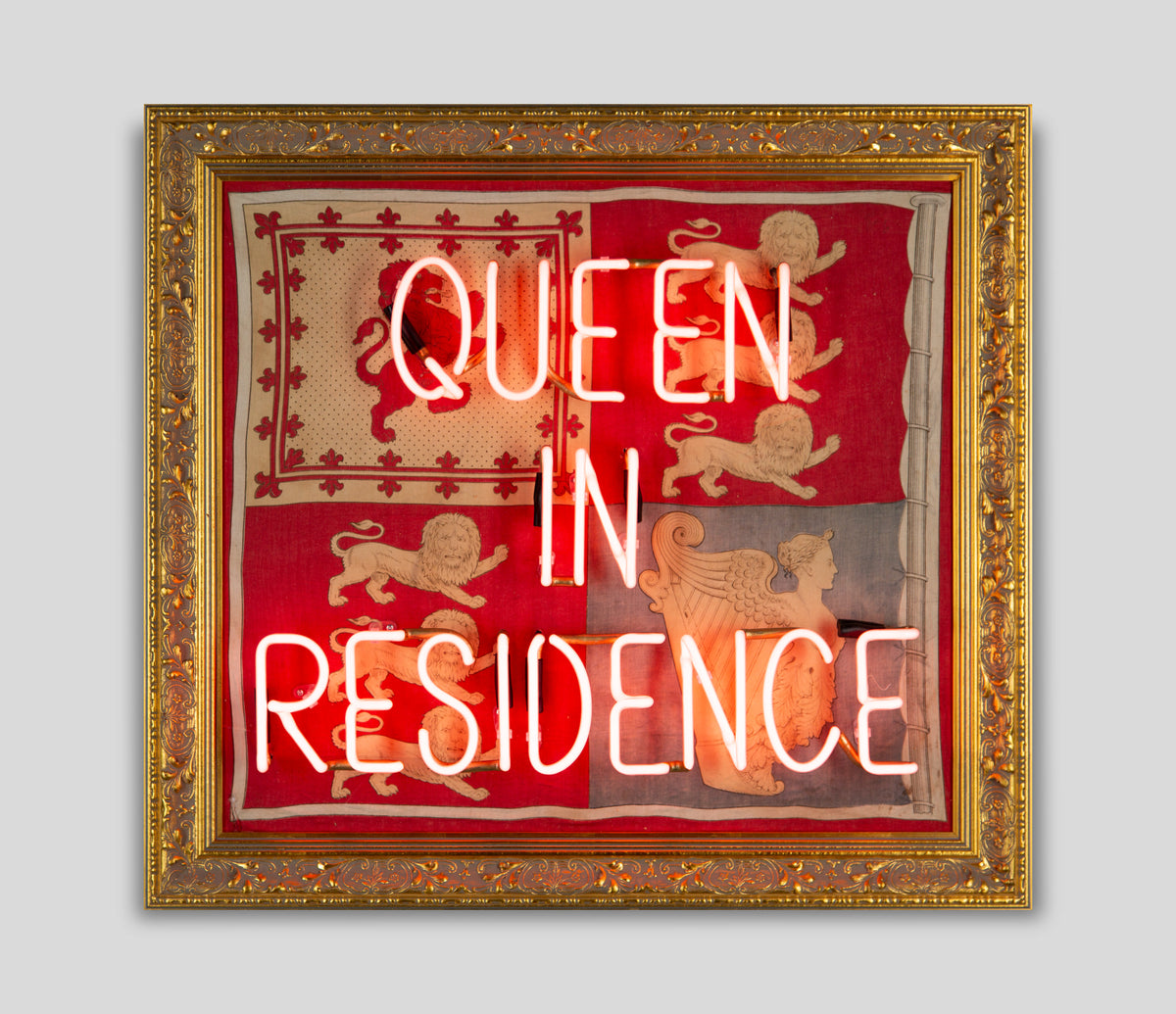 Queen In Residence - Red Neon