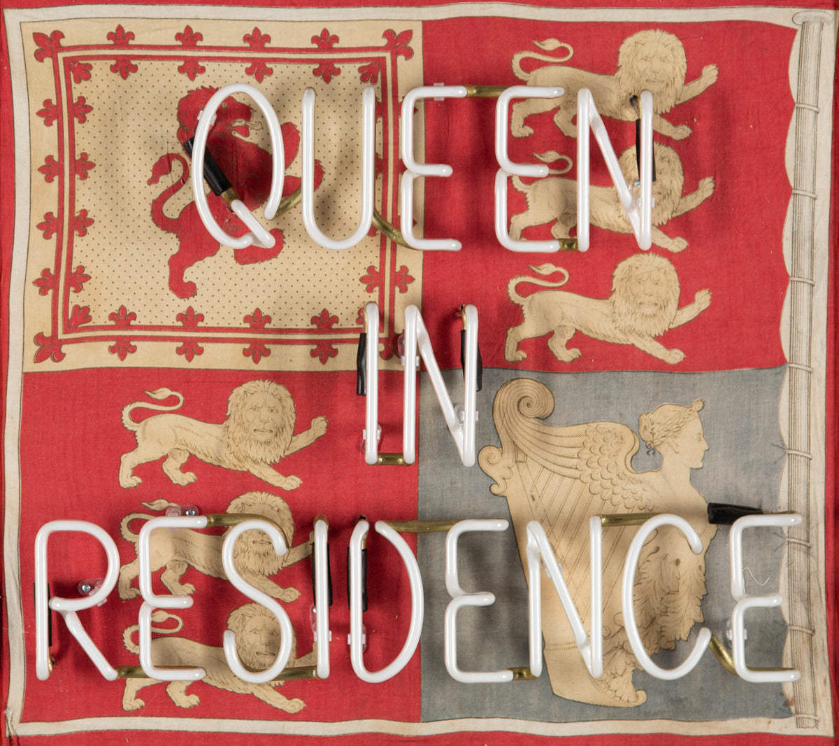 Queen In Residence - Red Neon