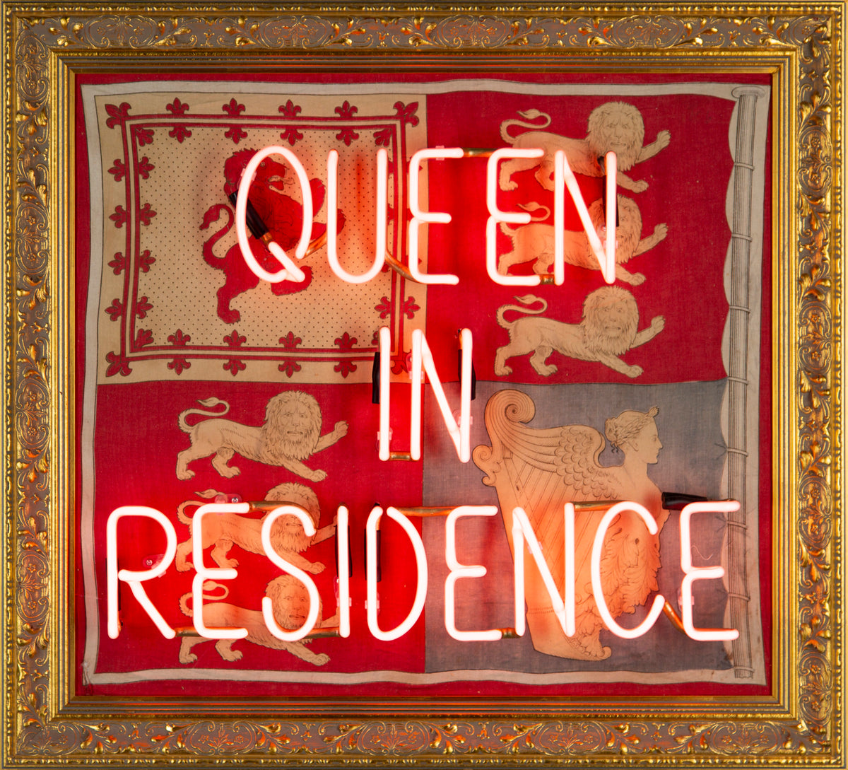 Queen In Residence - Red Neon