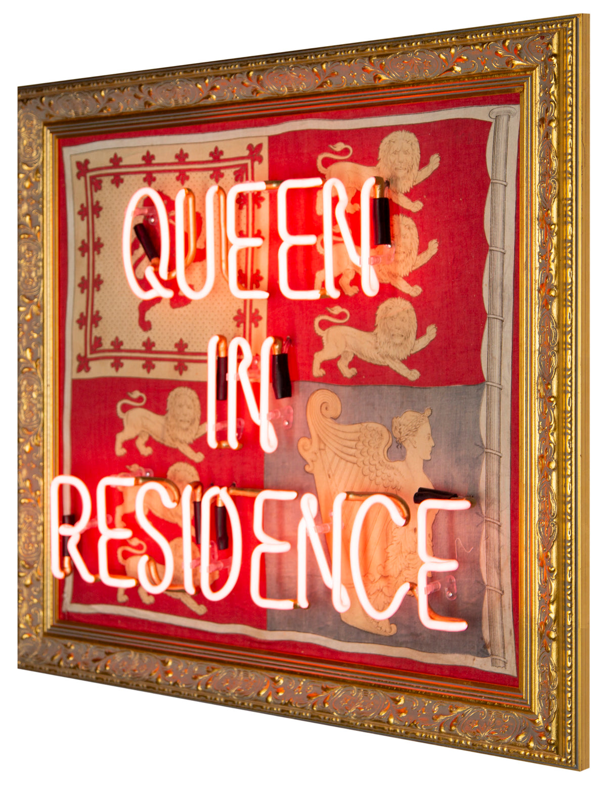 Queen In Residence - Red Neon