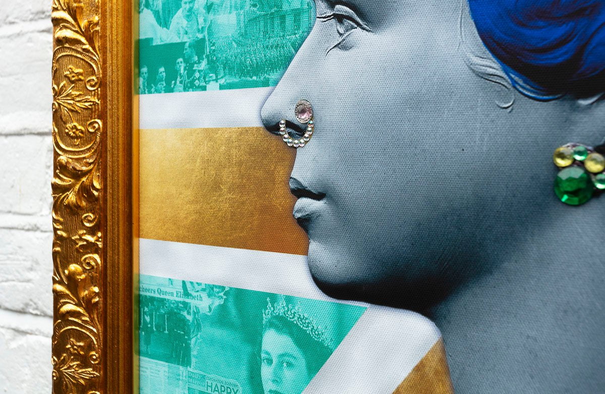 Queen Print - Gold/Teal