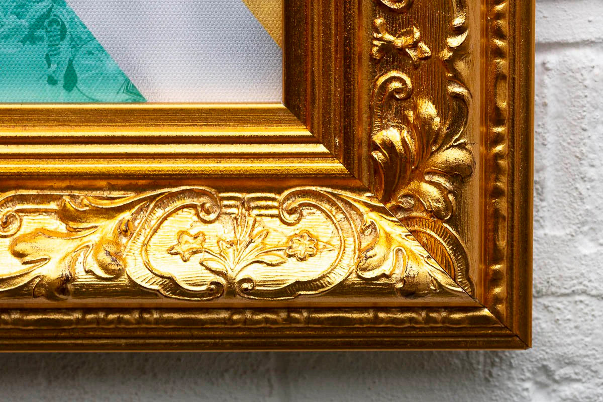 Queen Print - Gold/Teal