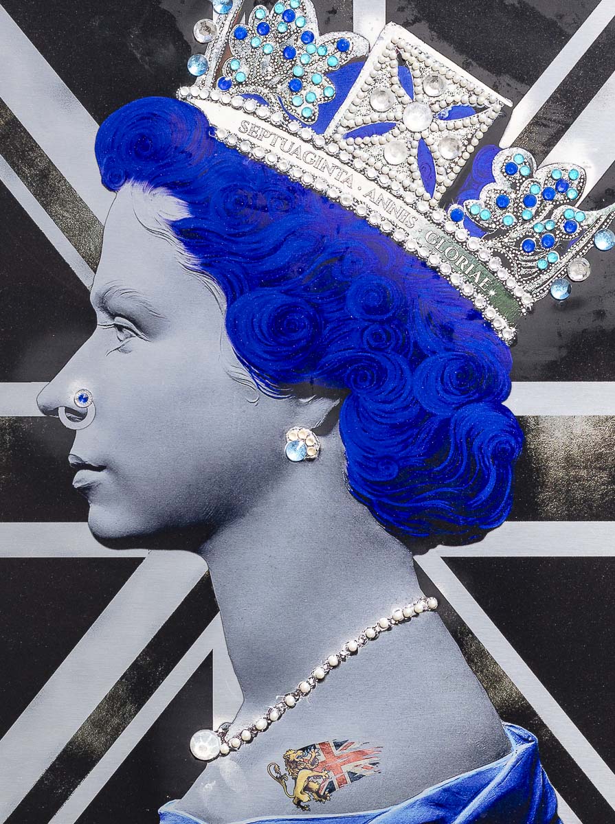 Queen Print - Black/Silver