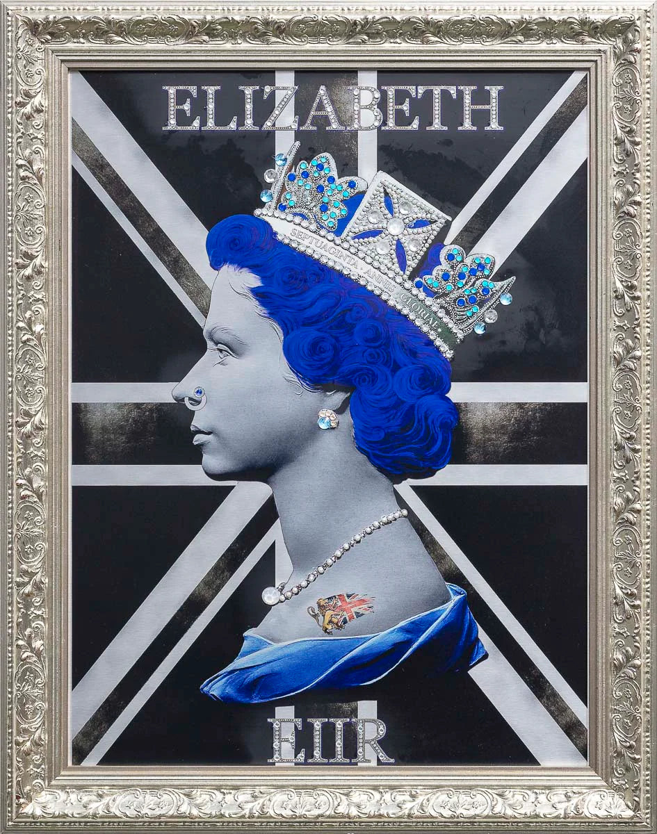 Queen Print - Black/Silver