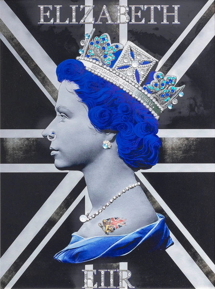 Queen Print - Black/Silver